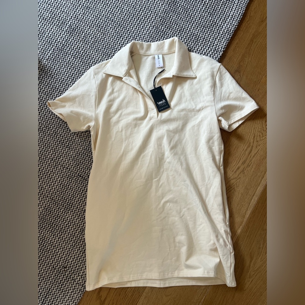 Smash and Tess Cream Polo Dress